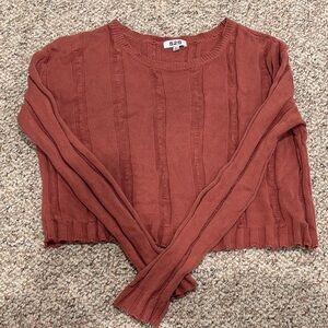 525 Coral Cable Knit Sweater